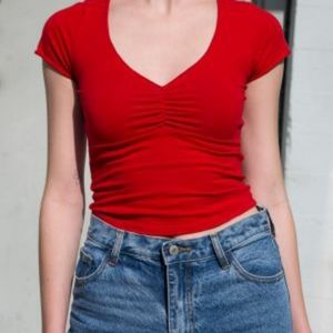 Red Gina Brandy Melville top